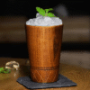 Verre à cocktail en Bois – présentation spectaculaire – vue 1