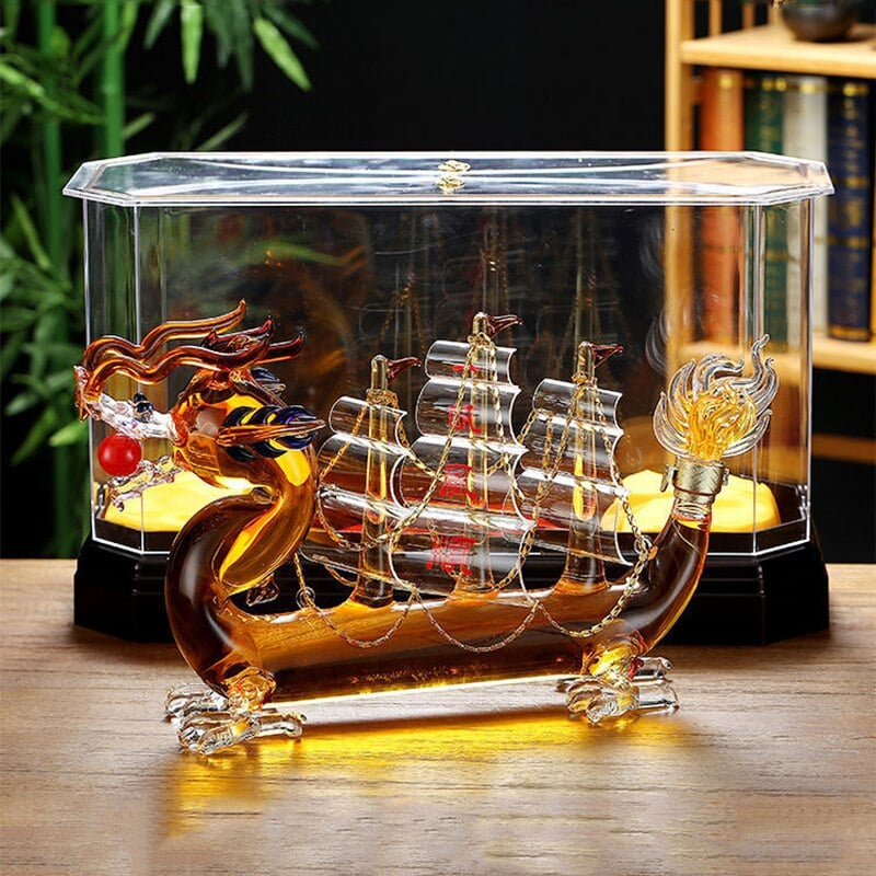 Carafe à spiritueux Dragon – présentation de bar