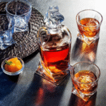 Carafe à whisky cristal 800 ml – base inclinée design