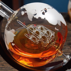 Carafe à whisky globe terrestre – support pivotant – vue 2