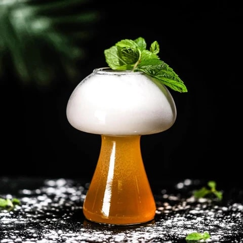 Verre à cocktail Champignon – présentation spectaculaire