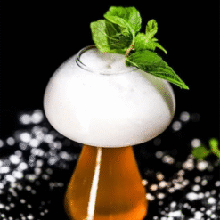 Verre à cocktail Champignon – présentation spectaculaire – vue 2