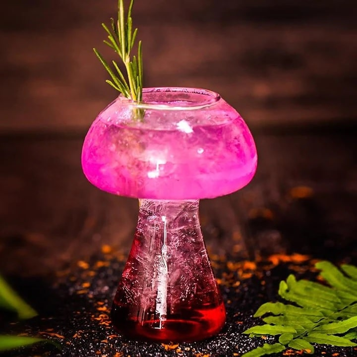 Verre à cocktail Champignon – présentation spectaculaire