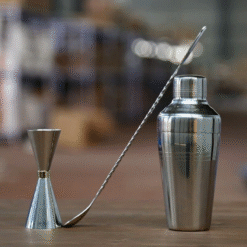 Kit barman Cobbler Inox – set cocktail – vue 1