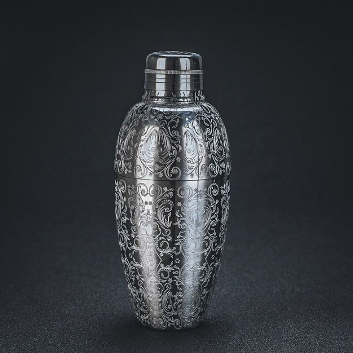 Shaker à cocktail oriental gravé – 500 ml