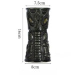 Coffret de 4 verres Tiki – masques polynésiens assortis