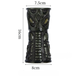 Coffret de 4 verres Tiki – masques polynésiens assortis – vue 2