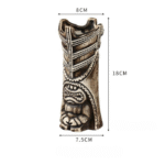 Coffret de 4 verres Tiki – masques polynésiens assortis