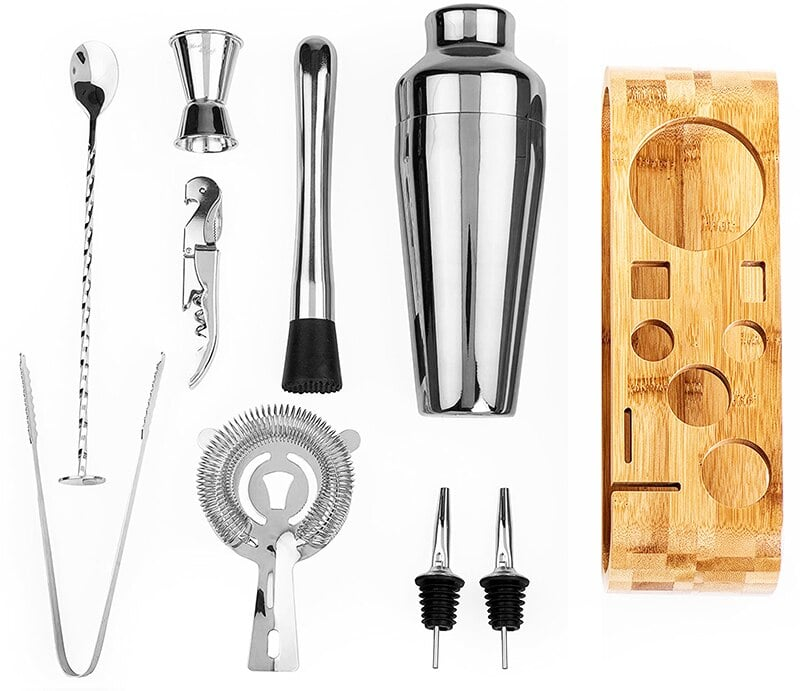 Kit barman Continental Shaker Inox – set cocktail