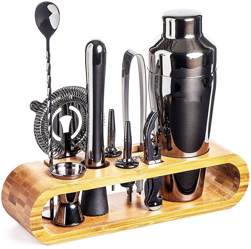 Kit barman Continental Shaker Noir – set cocktail