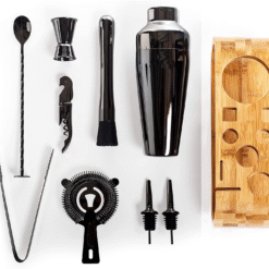 Kit barman Continental Shaker Noir – set cocktail – vue 2