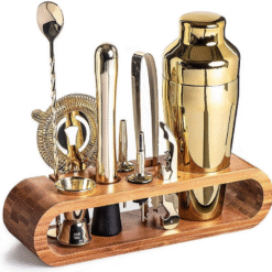 Kit barman Continental Shaker Or – set cocktail – vue 1