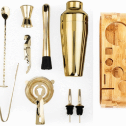 Kit barman Continental Shaker Or – set cocktail – vue 2