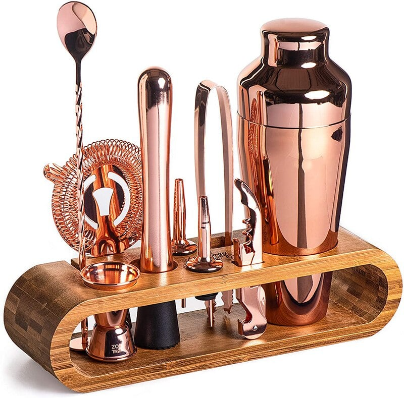 Kit barman Continental Shaker Rose Gold – set cocktail