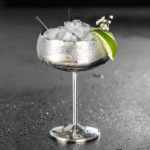Verre à cocktail Coupe Argent – présentation spectaculaire