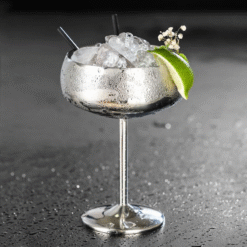 Verre à cocktail Coupe Argent – présentation spectaculaire – vue 2