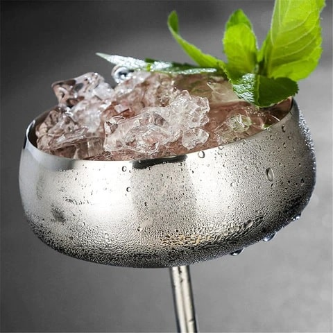 Verre à cocktail Coupe Argent – présentation spectaculaire