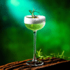 Verre à cocktail Coupe Bombé – présentation spectaculaire – vue 1