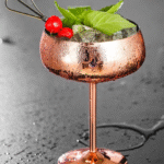 Verre à cocktail Coupe Cuivre – présentation spectaculaire
