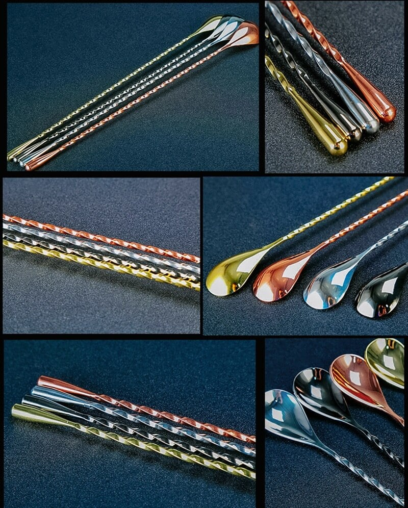 Cuillère de bar Torsadée (50CM) – mélange cocktail