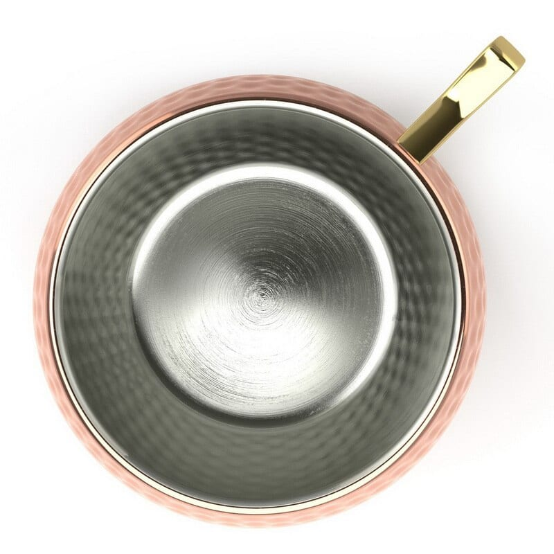 Mug Moscow Mule martelé en cuivre – chope cocktail