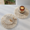 Dessous de verre Macramé – protection de table – vue 1
