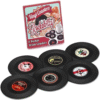 Lot de 6 dessous de verre vinyle rétro – disques 45 tours – vue 1