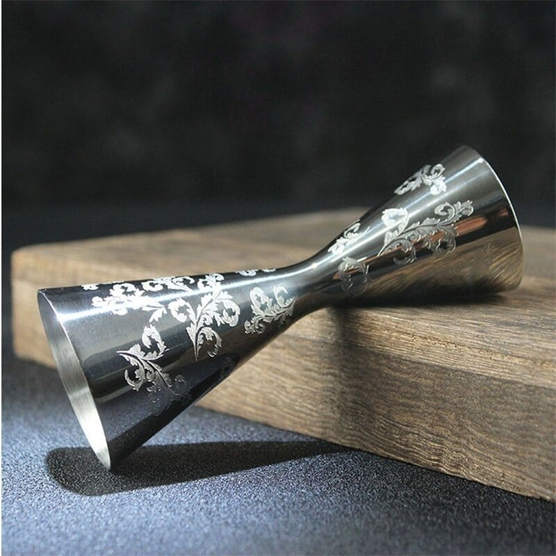 Doseur cocktail gravé à arabesques – 30/45 ml