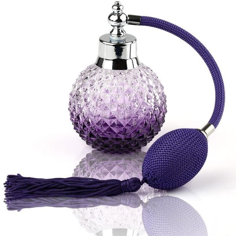 Vaporisateur à cocktail mauve – flacon poire vintage