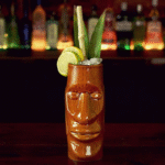 Verre Tiki Moaï marron – inspiration Île de Pâques