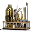 Kit barman Cobbler en Or – set cocktail – vue 1