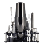 Kit barman Boston noir et argent – set complet