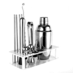 Kit barman inox avec pailles et double doseur