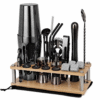 Kit barman Complet Shaker Boston Noir – set cocktail – vue 1