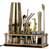 Kit barman Complet Shaker Boston Or – set cocktail – vue 1