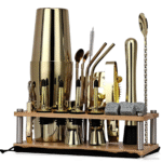 Kit barman Complet Shaker Boston Or – set cocktail