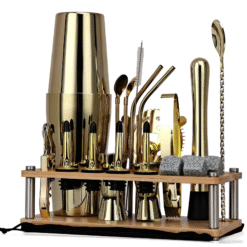 Kit barman Complet Shaker Boston Or – set cocktail – vue 1