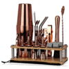 Kit barman Complet Shaker Boston Rose Gold – set cocktail – vue 1