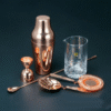 Kit cocktail rose saumon – shaker Boston 5 pièces – vue 1