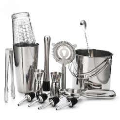 Kit cocktail professionnel avec seau à glace – 12 pièces – vue 1