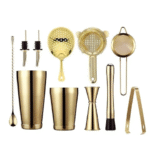 Kit barman Shaker Boston Or – set cocktail