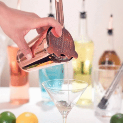 Kit barman Shaker Boston Rose Gold – set cocktail – vue 2