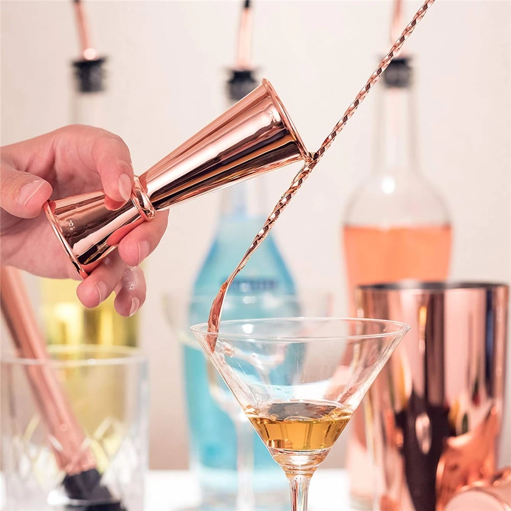 Kit barman Shaker Boston Rose Gold – set cocktail