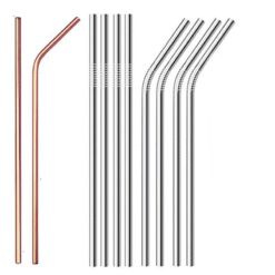 Lot professionnel de 100 pailles inox réutilisables – vue 2