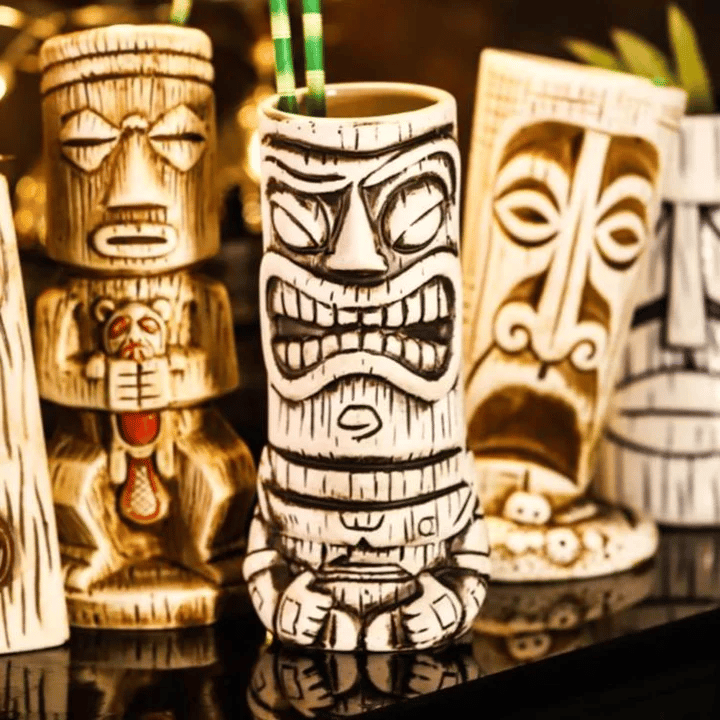 Verre Tiki Maori XXL 530 ml – mug cocktail 21 cm