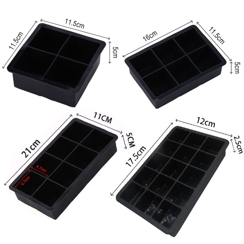Moule à glaçons cube – formes cocktail originales