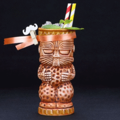 Mug Tiki totem – cocktail tropical sculpté – vue 1