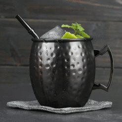 Mug Moscow Mule Noir – chope cocktail – vue 2