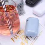 Paille réutilisable en inox Pliable – cocktail durable