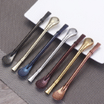 Cuillère-paille inox 2-en-1 pour cocktails